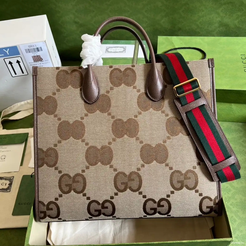 First bag ru Tote jumbo GG bag GUCCI with 0501